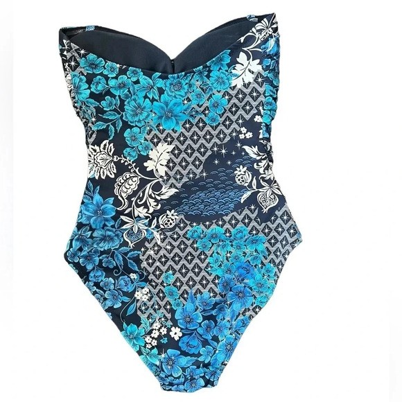 Johnny Was NWOT Ruched Sweatheart One Piece Size XS - Picture 5 of 7